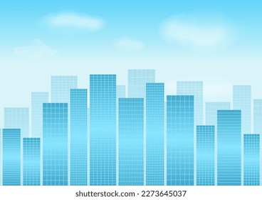 Building Background. Skyscraper. City building Background. Smart and Perspective Building. Cityscape. Hi-tech or Sci-fi City Background. Metropolis City. Vector Illustration.