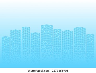 Building Background. Skyscraper. City building Background. Smart and Perspective Building. Cityscape. Metropolis City. Vector Illustration.