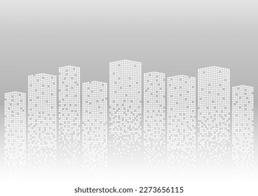 Building Background. Skyscraper. City building Background. Smart and Perspective Building. Cityscape. Metropolis City. Vector Illustration.