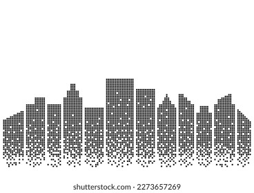 Building Background. Skyscraper. City building Background. Smart and Perspective Building. Cityscape. Metropolis City. Vector Illustration.