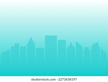 Building Background. Skyscraper. City building Background. Smart and Perspective Building. Cityscape. Metropolis City. Vector Illustration.