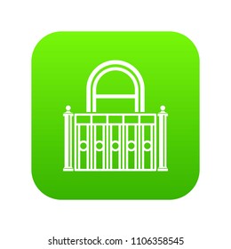 Building balcony icon. Simple illustration of building balcony vector icon for web