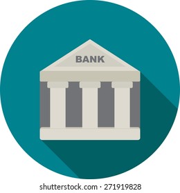 Building, bank, institution icon vector image. Can also be used for banking, finance, business. Suitable for web apps, mobile apps and print media.