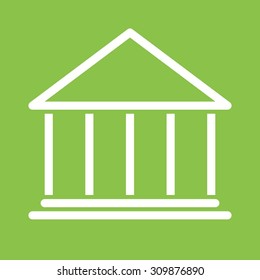 Building, bank, institution icon vector image.Can also be used for banking, finance, business. Suitable for web apps, mobile apps and print media.