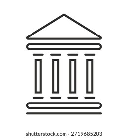 building and bank vector icon