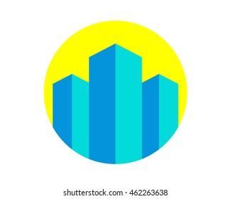 building bar icon skyscraper cityscape architecture construction image vector 