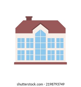 con un icono de ventanas grandes. Casa
