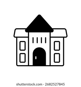 Icono de Vector de glifo negro