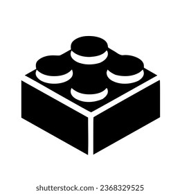 Building block black design logo