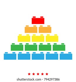 Building block icon .