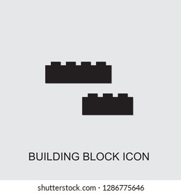 building block icon . Editable filled building block icon from entertainment. Trendy building block icon for web and mobile.