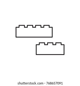 building block icon illustration isolated vector sign symbol