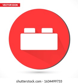 Building block icon. Thin line flat vector related icon for web and mobile applications. It can be used as - logo, pictogram, icon, infographic element