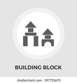 Building block icon vector. 