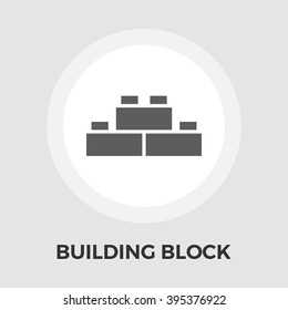 Building Block Icon Vector. Flat Icon Isolated On The White Background. Editable EPS File. Vector Illustration.