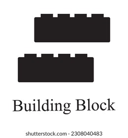 building block icon vector template illustration logo design