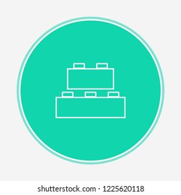 Building block vector icon sign symbol