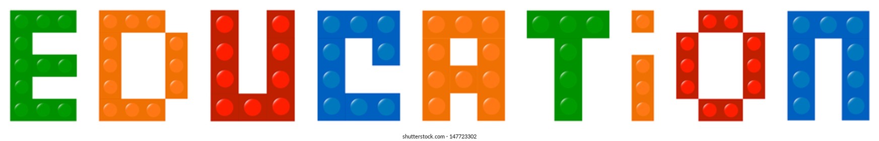 Building Blocks Education Word
