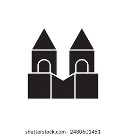 building blocks icon, template for graphic and web design. vector illustration