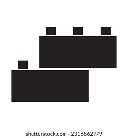 building blocks icon vector design template
