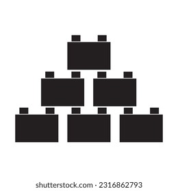 building blocks icon vector design template