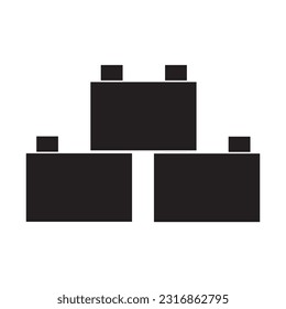plantilla de diseño de vectores de iconos de construcción