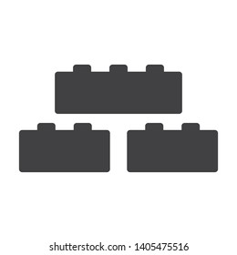 Building Blocks Icon Vector Isolated Stock Vector (Royalty Free ...