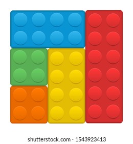 Building blocks vector design illustration isolated on white background