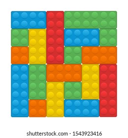 Building blocks vector design illustration isolated on white background