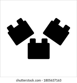 Building Blocks Vector Icon graphic