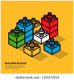 Building Blocks Vector Illustration