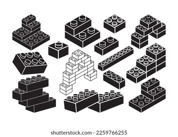Building Blocks vector For Print, Building Blocks Clipart, Building Blocks vector Illustration