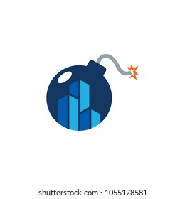 Building Bomb logo Icon Design
