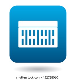 Building brick icon in simple style on a white background