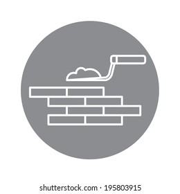 building brick wall vector