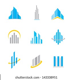 Building business construction logo symbol and icon