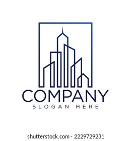 building and business logo icon and vector