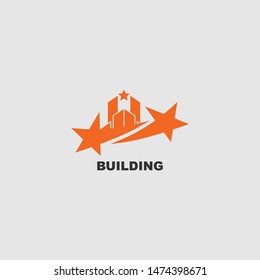 Building business logo stock vector inspiration design
