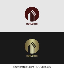 Building business logo stock vector inspiration design