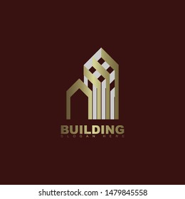 Building business logo stock vector inspiration design