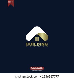 Building business logo stock vector inspiration design