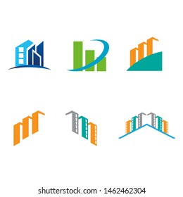 building business logo vector image