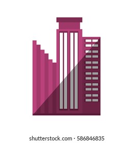 building business trendy shadow vector illustration eps 10