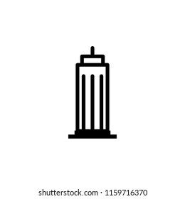 building bussines centre icon. Element of real estate sign for mobile concept and web apps icon. Thin line icon for website design and development, app development