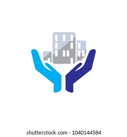 Building Care Logo Icon Design
