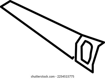 Building, carpenter, construction vector icon on transparent background. Outline Building, carpenter, construction vector icon