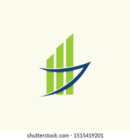 Building Chart Abstract Creative Business Logo