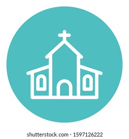 
Building, christmas, church Isolated Vector icon which can easily modify or edit
