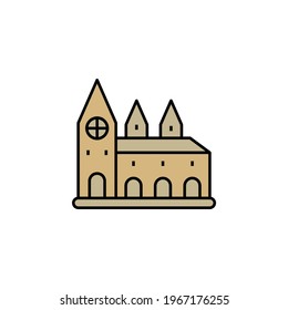 building, church icon. Set of buildings illustration icons. Signs, symbols can be used for web, logo, mobile app, UI, UX