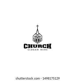 building church logo concept with elegant style